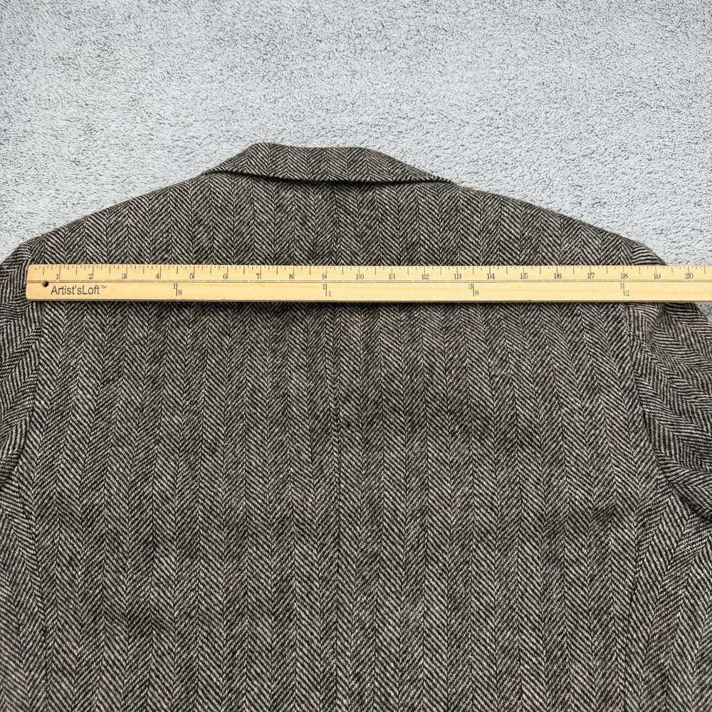 Vintage Brooks Brothers Blazer Mens 41L Tweed Shetland Wool Herringbone USA Made